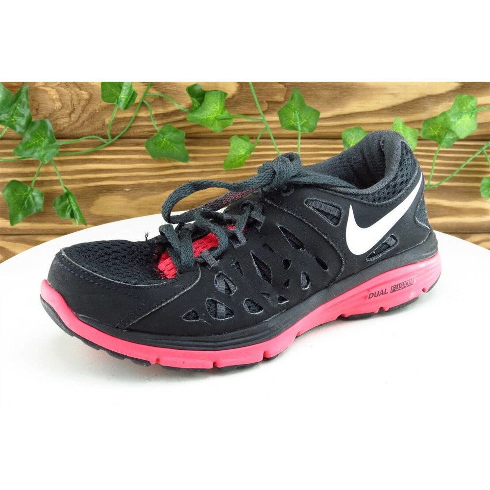 Nike Live Strong Women Size 5.5 M Shoes Black Running‎ Mesh 599181